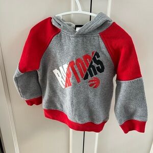 Kids Red and Gray Raptors Hoodie 2t